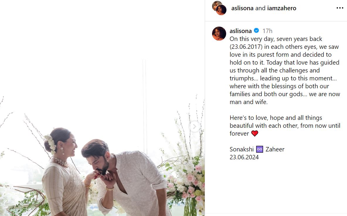 Sonakshi Sinha marriage photos